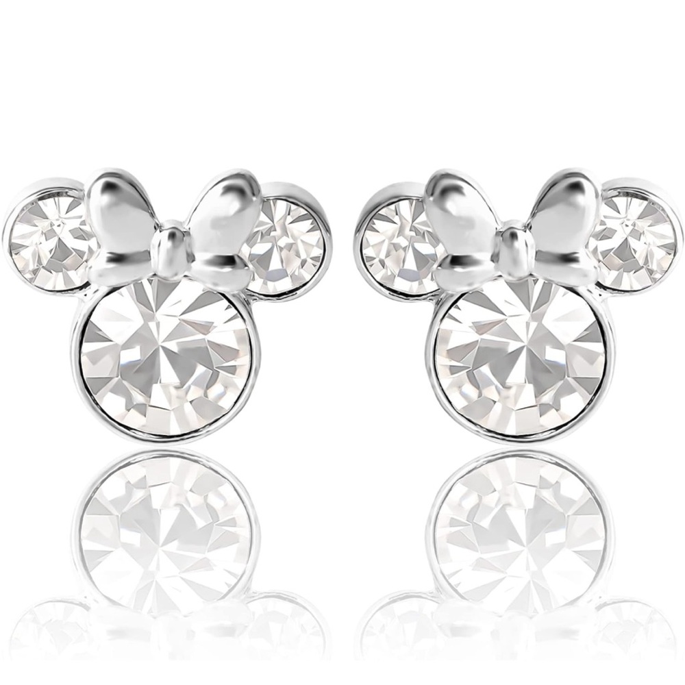 Disney women’s Minnie Mouse birthstone stud earrings